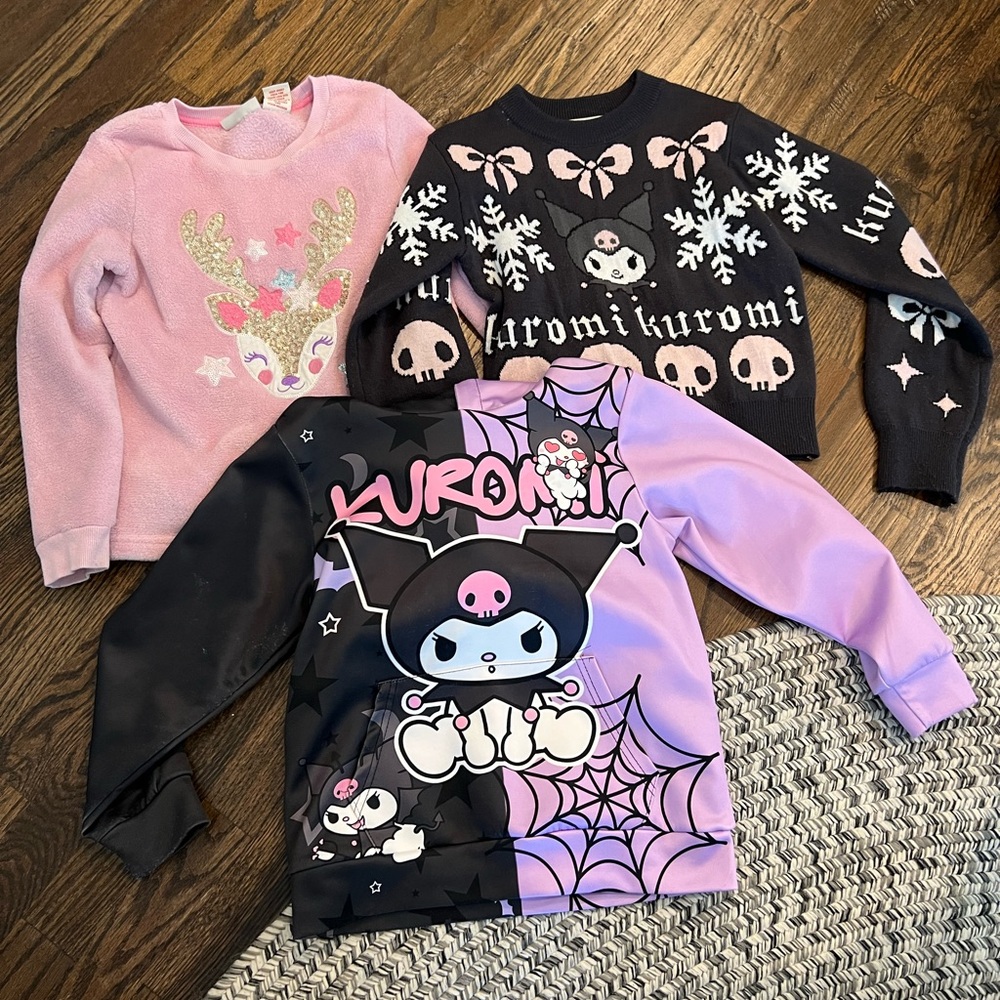 Girls 7/8 sweater bundle